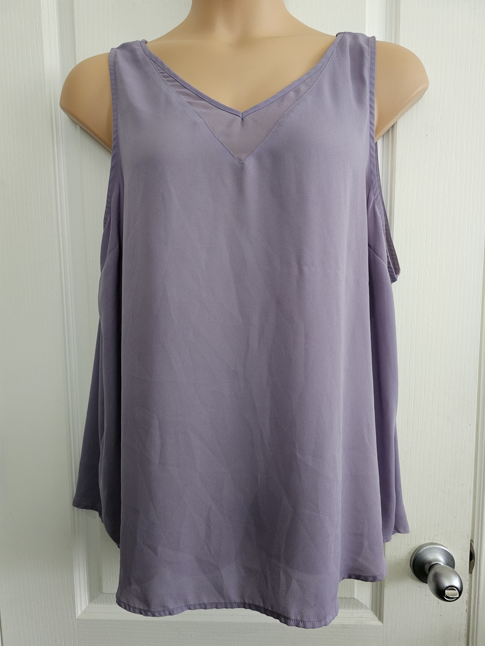 Maurices 2x Lavender V-Neck Flowing Camisole
